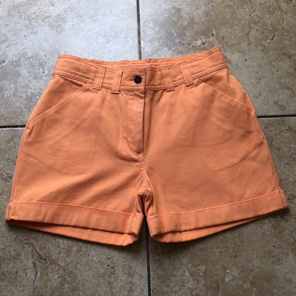 Gymboree high waisted orange mom shorts